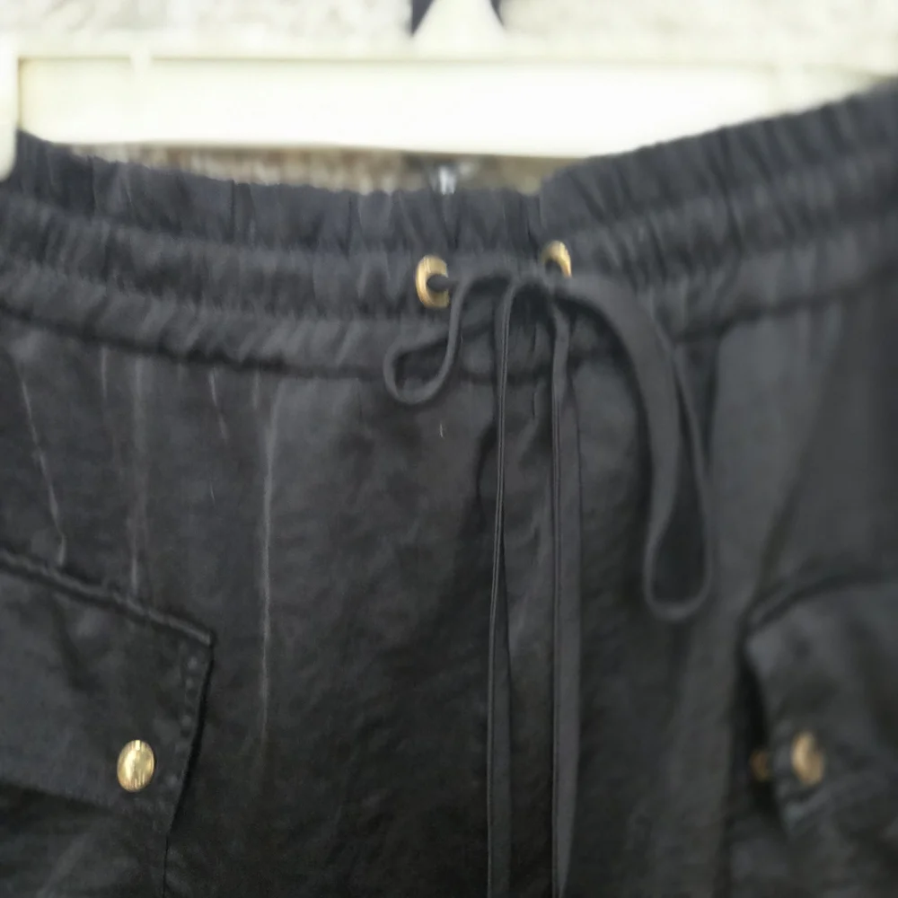 Michael Kors Black Drawstring‎ Maxi Skirt